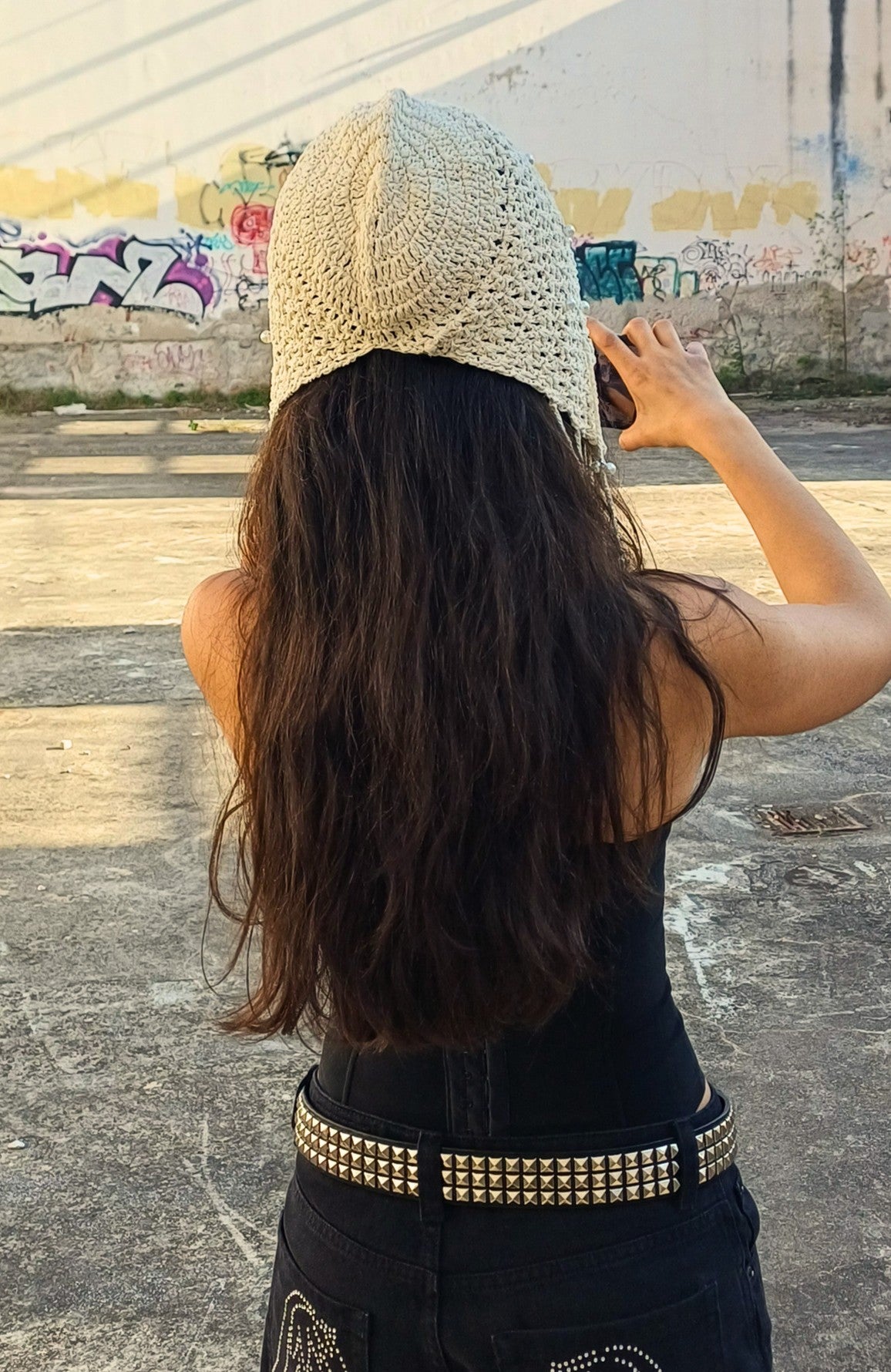 Cappello Uncinetto con Perle
