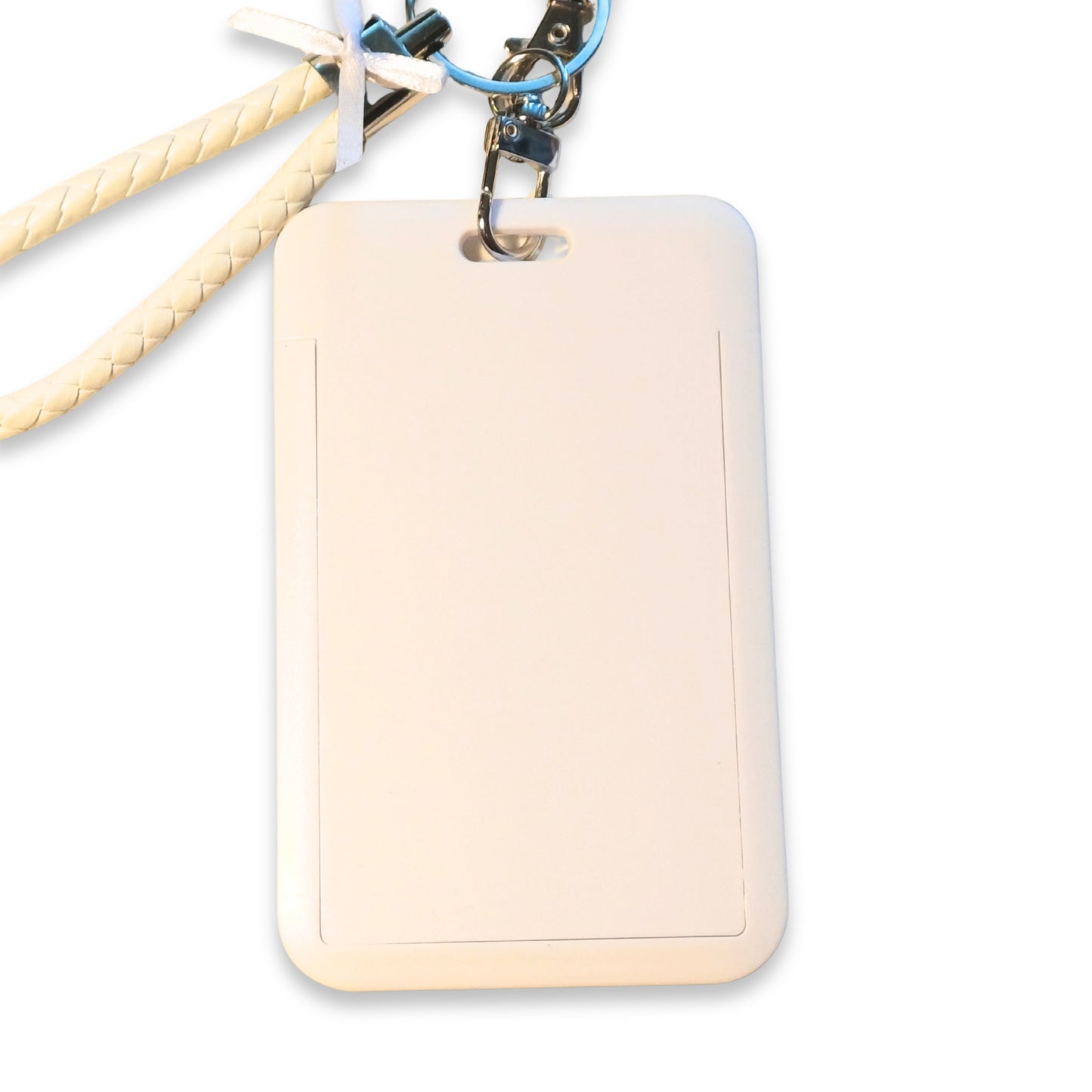 photocard holder bianc in plastica rigida