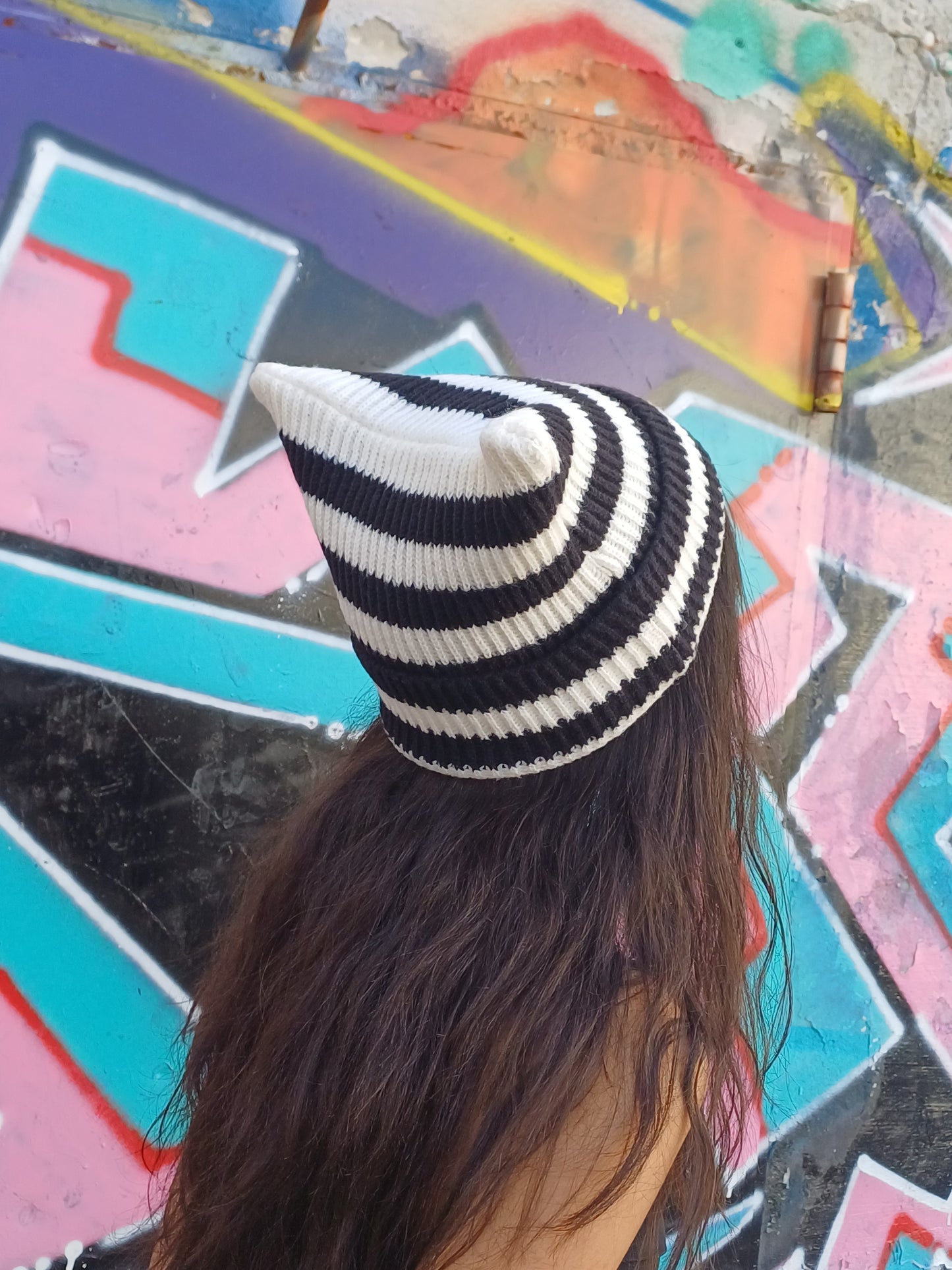 cappello kpop a Righe con Orecchie