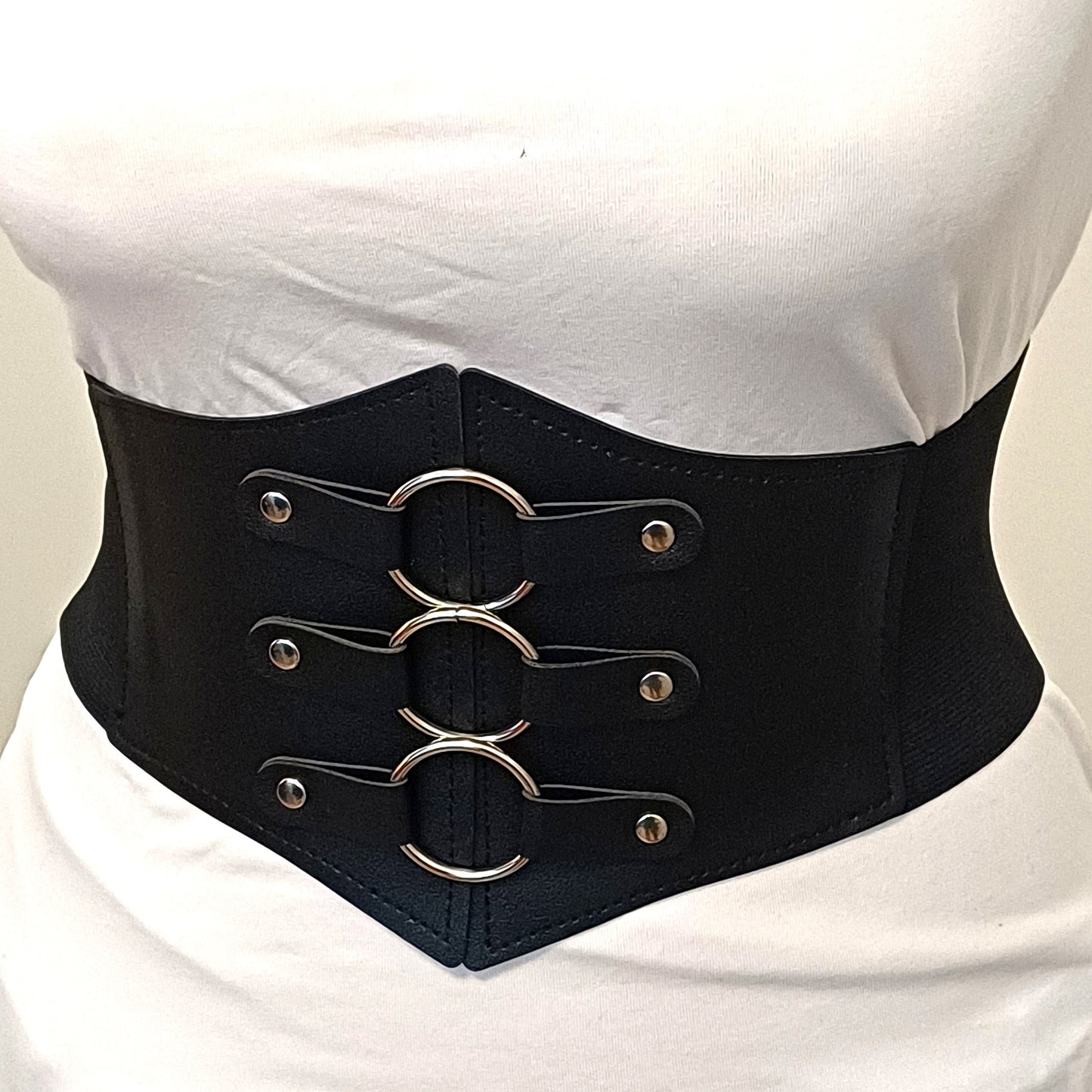 Corsetto Cintura Goth con Anelli