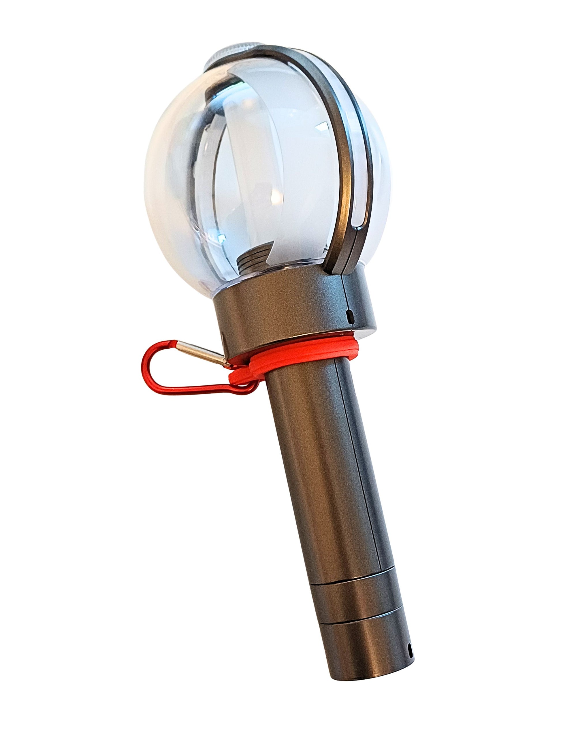Lightstick & Bottle Holder con lightstick inserito, vista frontale