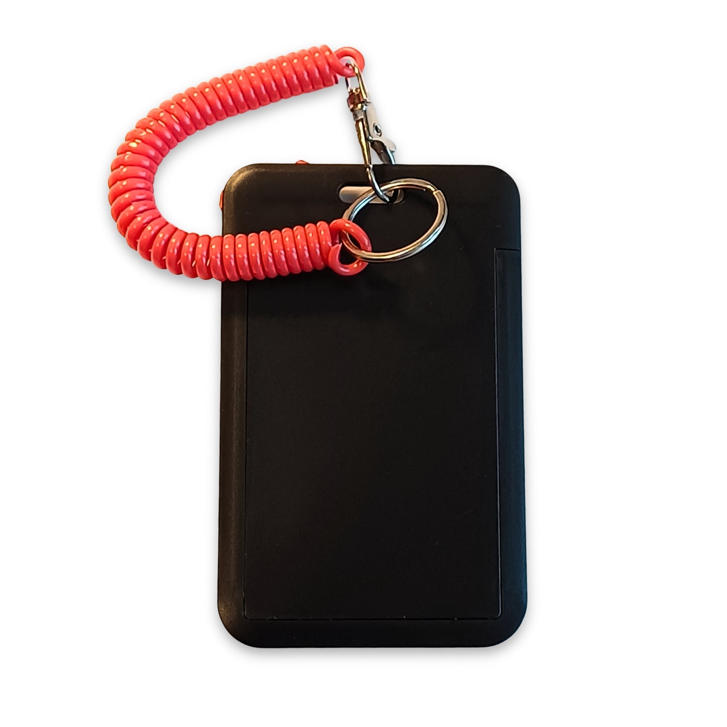 Photocard holder con portachiavi a spirale retro con fiocchetto decorativo